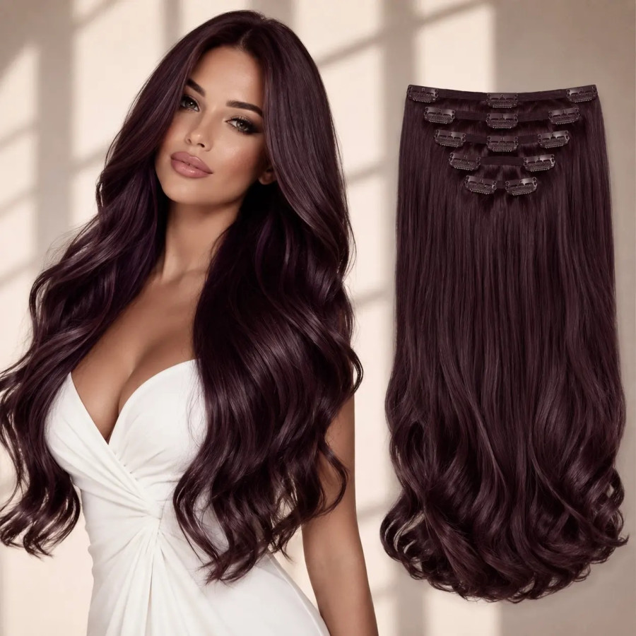 Clip-On White Platinum Saten Violet Clip-On White Platinum Saten Violet